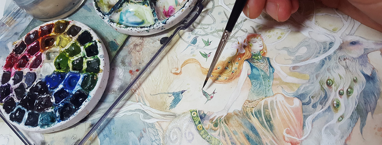 1293x493 Stephanie Law Is Creating Art, Videos, And Possibilities Patreon - Watercolor Videos Free