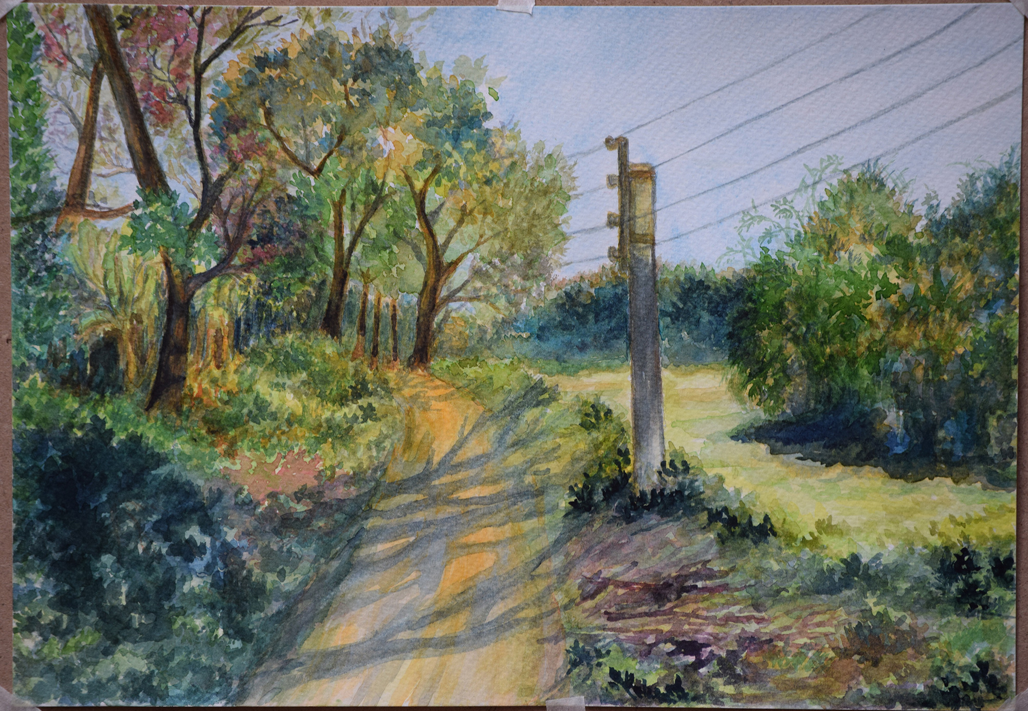 2000x1383 The Water Color Painting Of A Village Of India - Watercolor Village