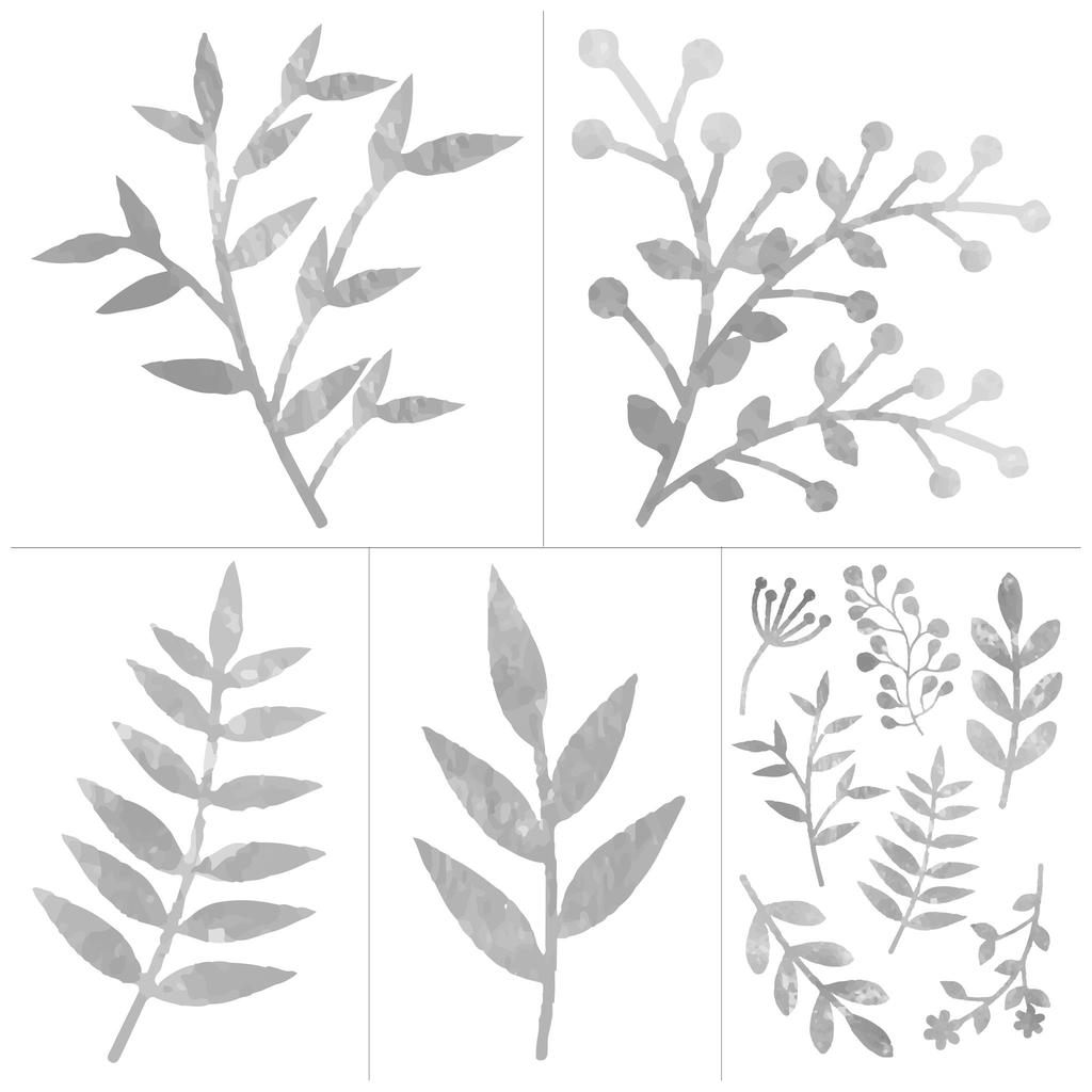 1024x1024 Mixed Media Origins Mini Art - Watercolor Vines