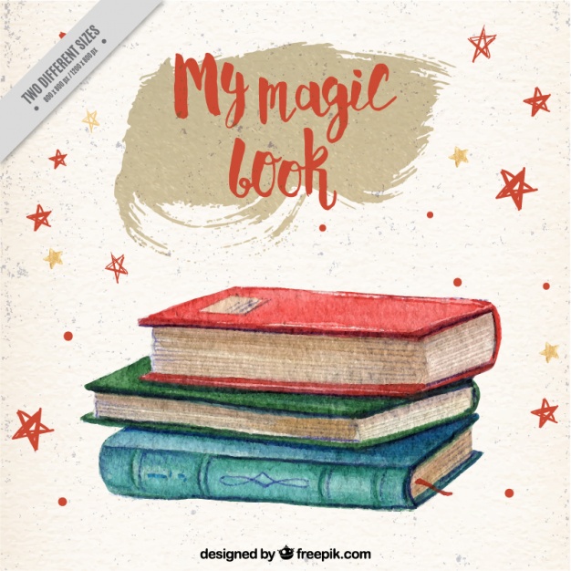626x626 Vintage Watercolor Books Background Vector Free Download - Watercolor Vintage