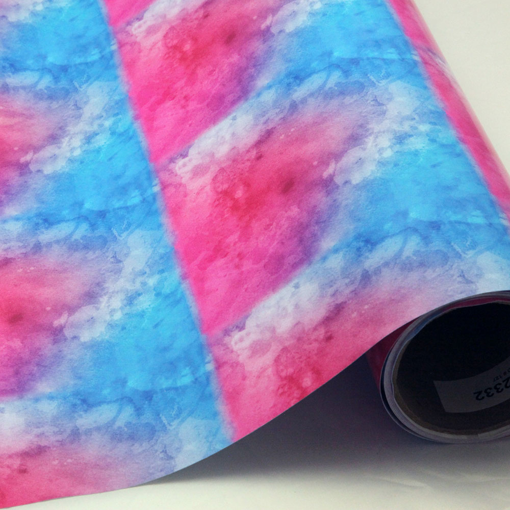 1000x1000 Pink Amp Blue Watercolor - Watercolor Vinyl