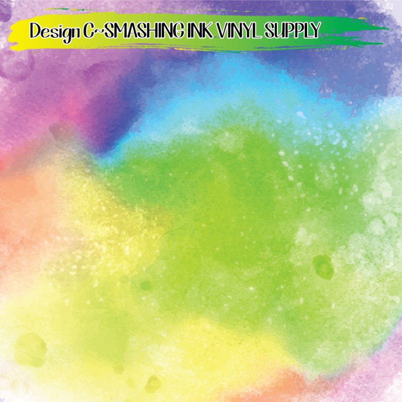 800x800 Rainbow Watercolor Vinyl - Watercolor Vinyl