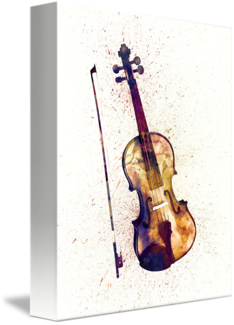 469x650 Violin Abstract Watercolor By Michael Tompsett - Watercolor Violin