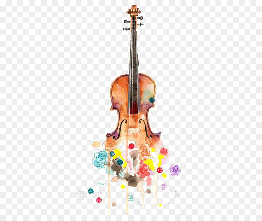 900x760 Violin Watercolor Painting Drawing Musical Instrument - Watercolor Violin