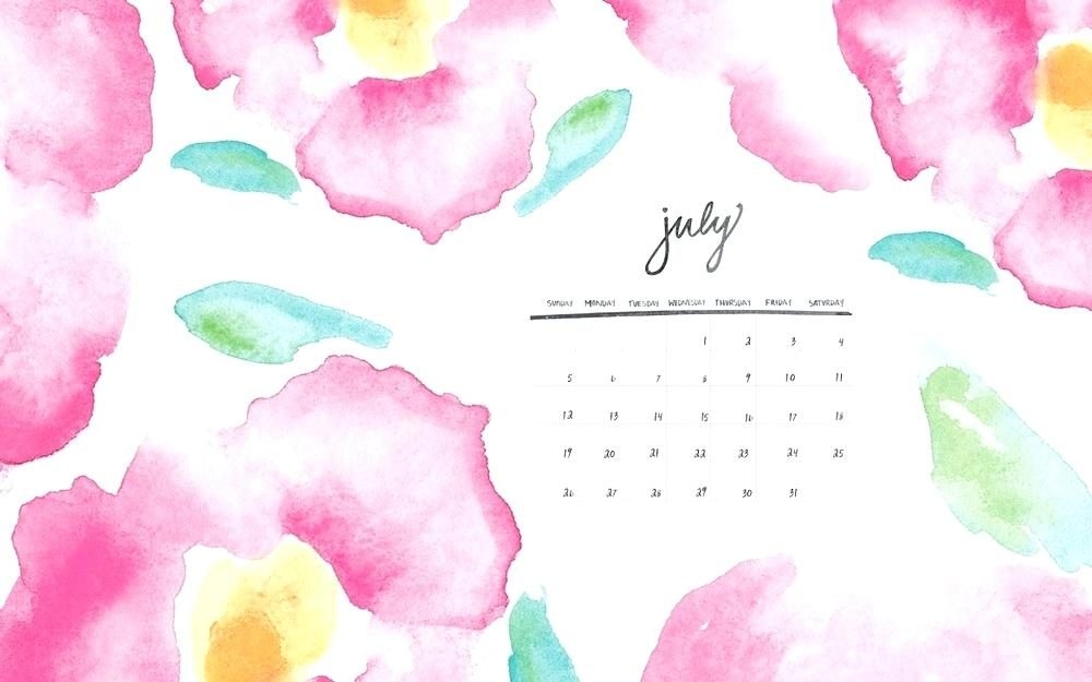 1000x625 Watercolor Desktop Wallpaper Calendar - Watercolor Wallpaper
