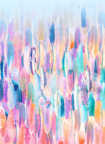 400x548 Watercolor Feathers Wallpaper Pictures, Photos, And Images For - Watercolor Wallpaper