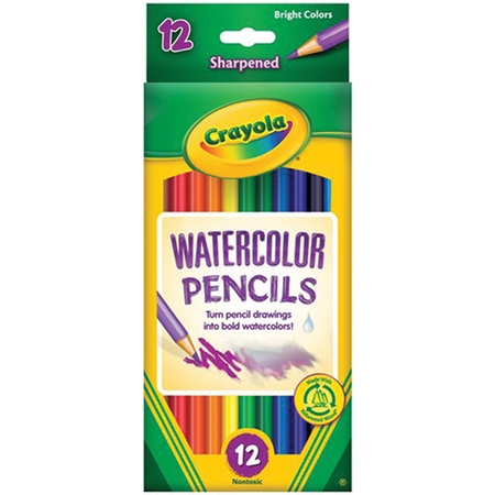 450x450 Crayola Watercolor Colored Pencils, 12 Count Use Wet Or Dry - Watercolor Walmart