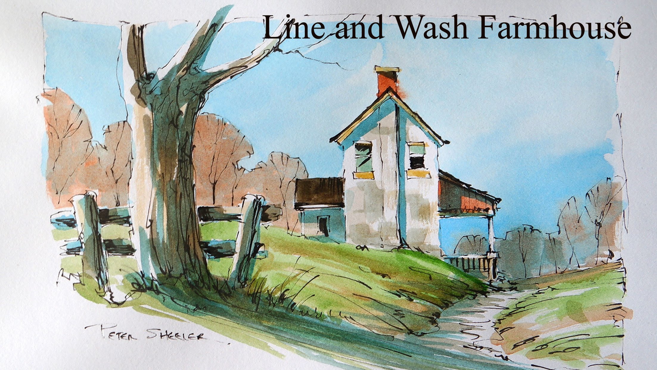 2205x1240 Loosen Up Your Line And Wash. Watercolor Techniques. Paint A - Watercolor Wash Painting