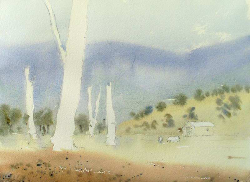 800x583 Watercolor Landscape Paintings Initial Wash Watercolour - Watercolor Wash Painting