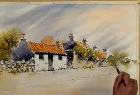 450x306 Watercolour Line Amp Wash - Watercolor Wash Painting