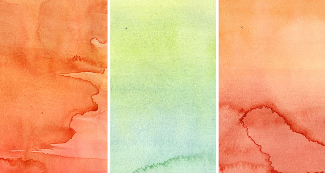 645x345 Watercolor Washes Texture Pack, Volume 3 - Watercolor Wash Texture