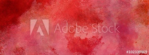 500x187 Red Background With Vintage Faded White Watercolor Wash Texture - Watercolor Wash Texture