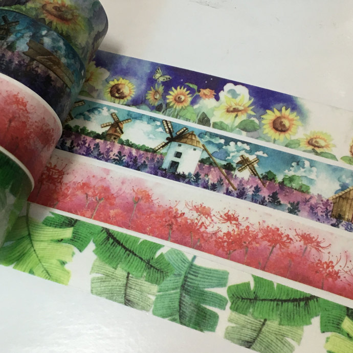 690x690 1 Roll Of Watercolor Washi Tape (Pick 1) By Inflatedegostudio - Watercolor Washi