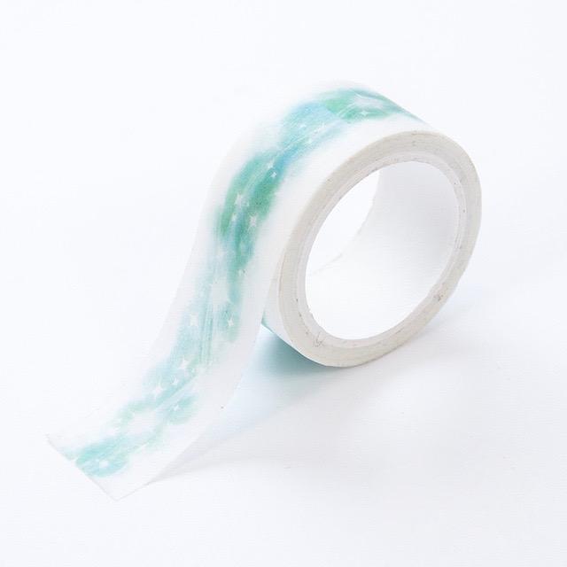 640x640 Green Enchant Premium Watercolor Washi Tape X7m - Watercolor Washi