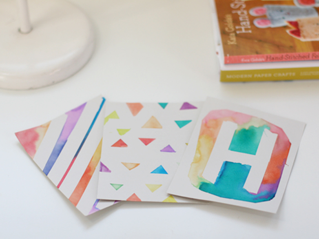 648x486 Diy Watercolor + Washi Tape Cards - Watercolor Washi