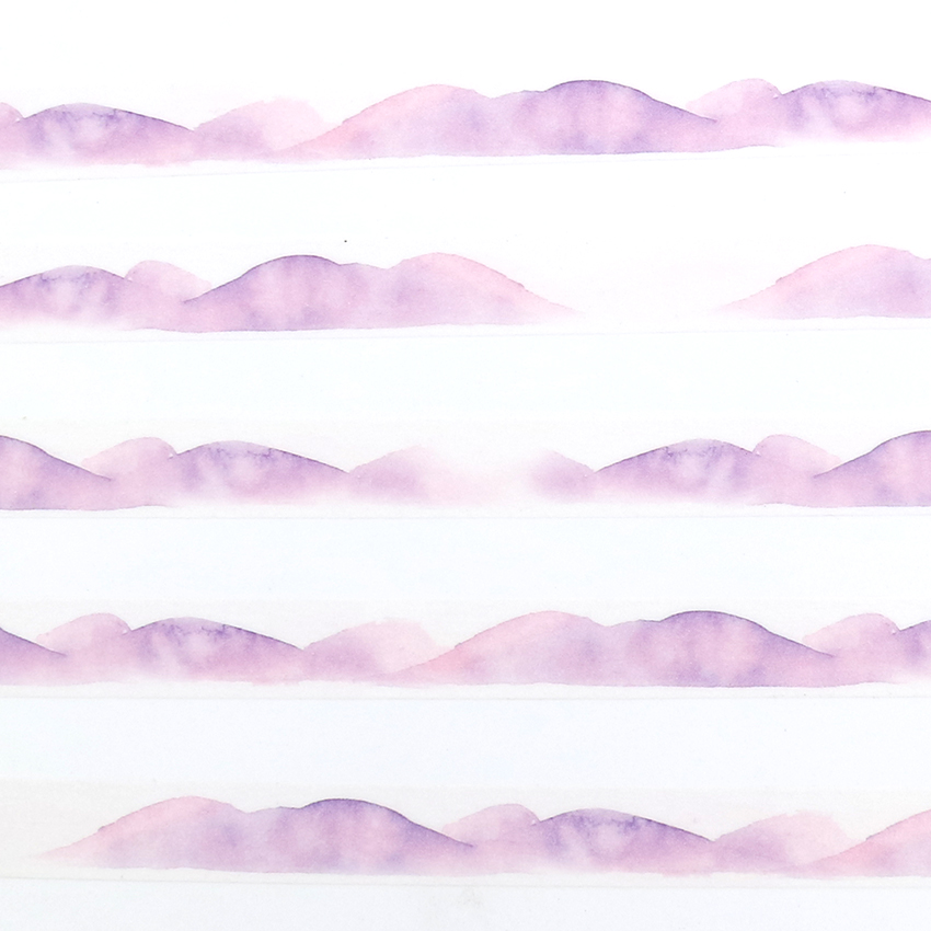 850x850 1 Pcs Creativity Ancient Purple Watercolor Washi Tape Diy - Watercolor Washi Tape