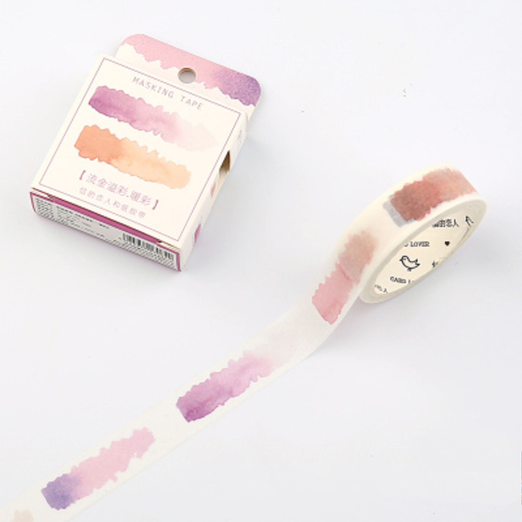 1800x1800 Rose Splash Watercolour Washi Tape - Watercolor Washi Tape