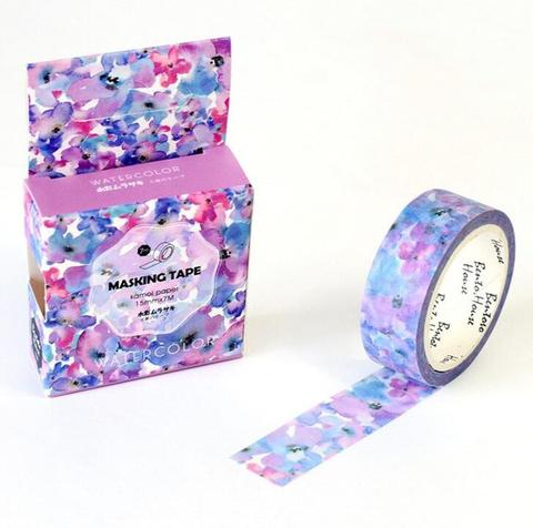 480x476 Watercolor Flower Washi Tape The Bullish Store - Watercolor Washi Tape