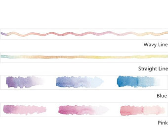 340x270 Watercolor Washi Etsy - Watercolor Washi Tape