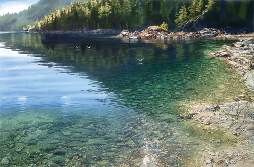 500x329 Painting Still Water Why You Should Skip The Ripples And Waves - Watercolor Water