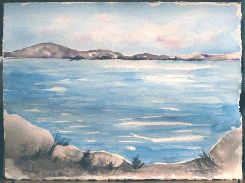 499x373 Water Goularte Art In Process - Watercolor Water