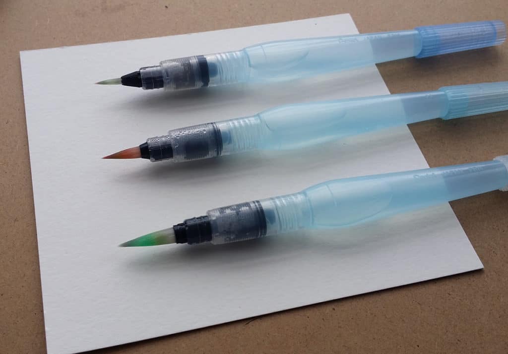 1024x714 How To Use Watercolors In Your Planner - Watercolor Water Brush