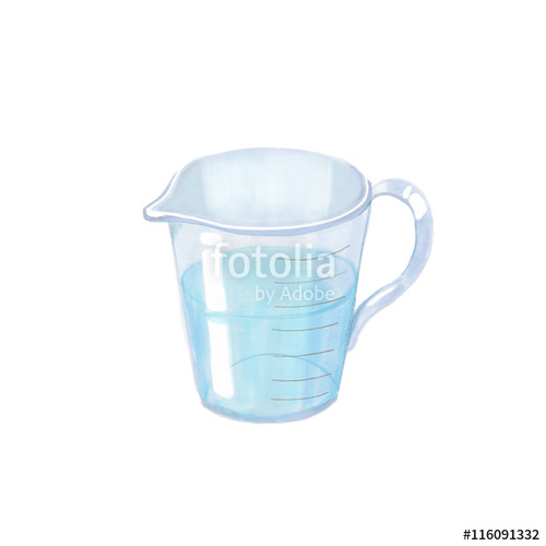 500x500 Watercolor Illustration With Water Bucket Stock Photo And Royalty - Watercolor Water Bucket