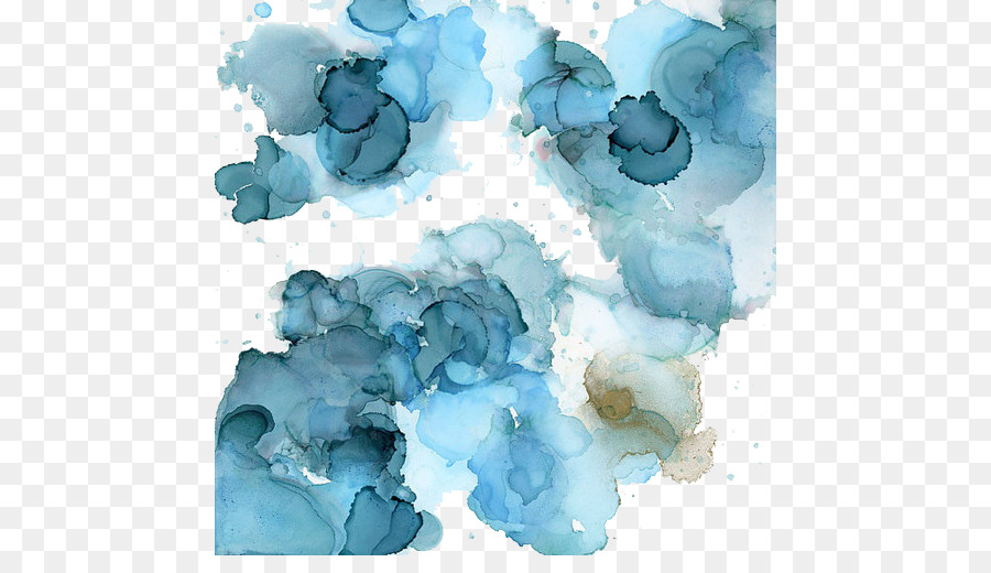 900x520 Watercolor Painting Blue - Watercolor Water Drops