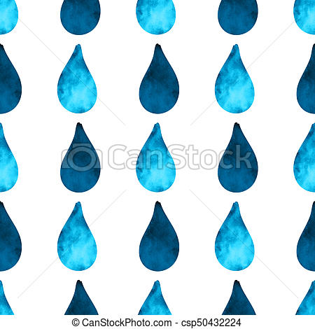 450x470 Watercolor Seamless Pattern Drops. Hand Made Rainy Seamless - Watercolor Water Drops