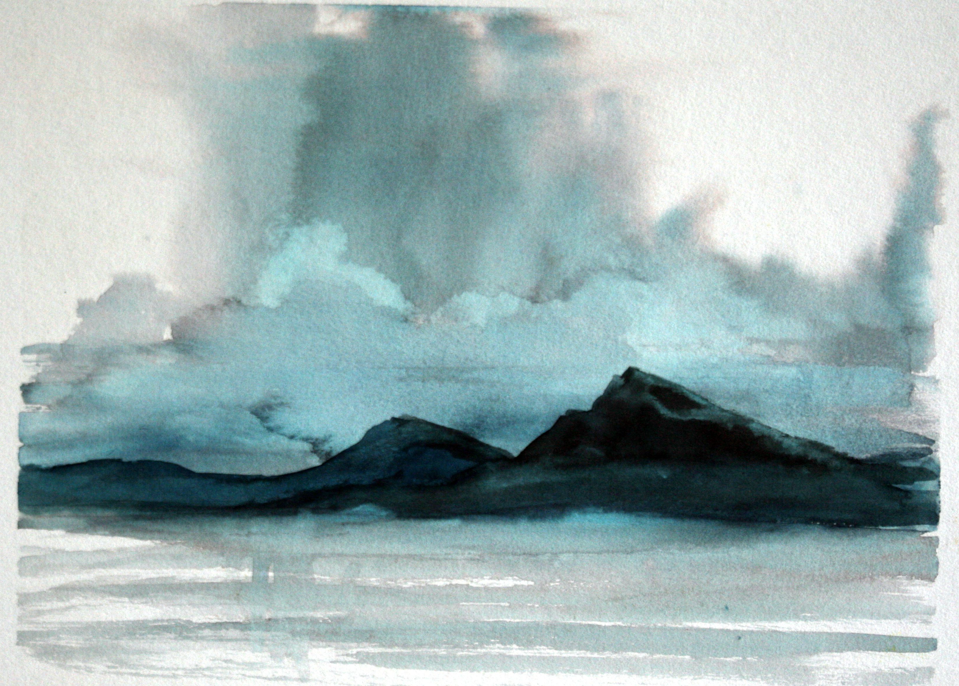 3274x2342 Mountain Scenes In Watercolor Gallery Watercolor Water Scenes - Watercolor Water Scenes