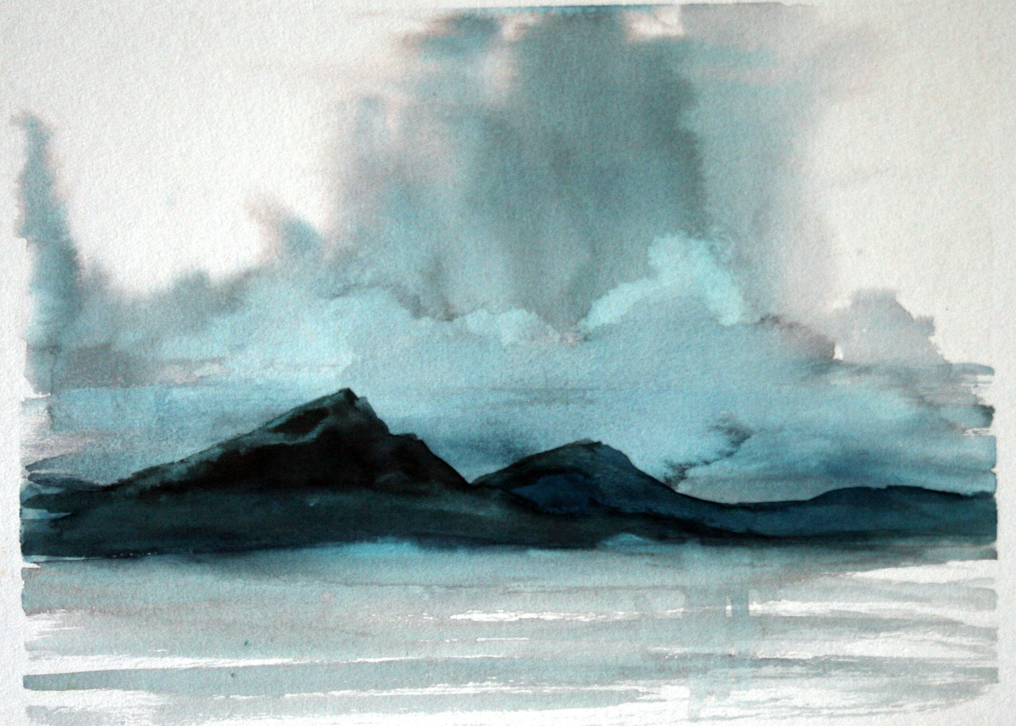 3274x2342 Watercolor, Possibly Mixed Media The Art Of Monte Ellis - Watercolor Water Scenes