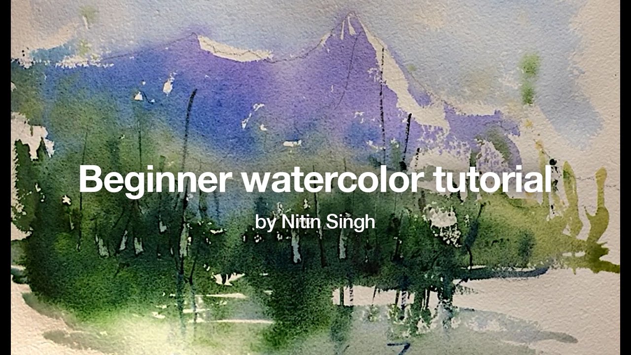 1280x720 How To Paint A Simple Landscape In Watercolor - Watercolor Watercolor