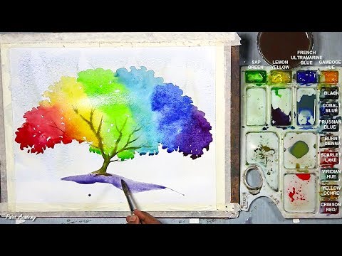 480x360 Easy Creative Ways Of Painting Tree In Watercolor Watercolor For - Watercolor Watercolor