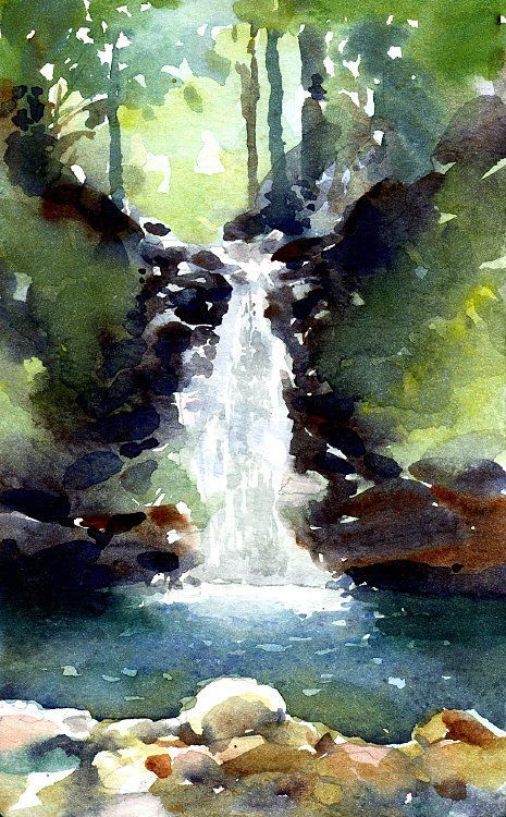 465x750 Moleskine - Watercolor Waterfall