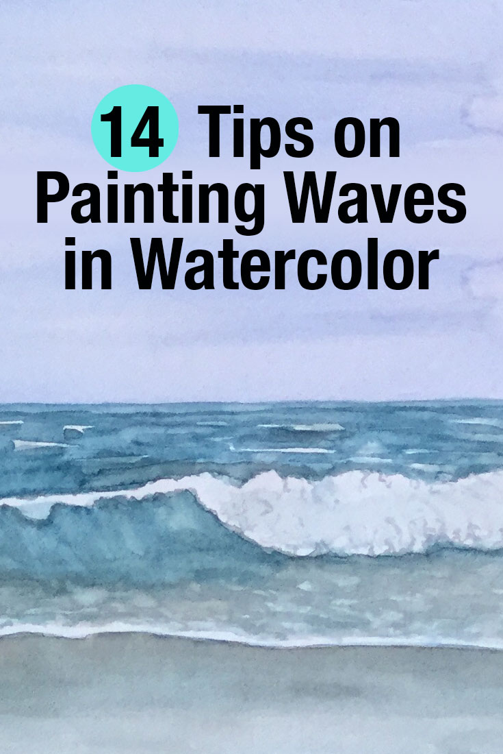 735x1100 Tips On Painting Waves In Watercolor - Watercolor Waves