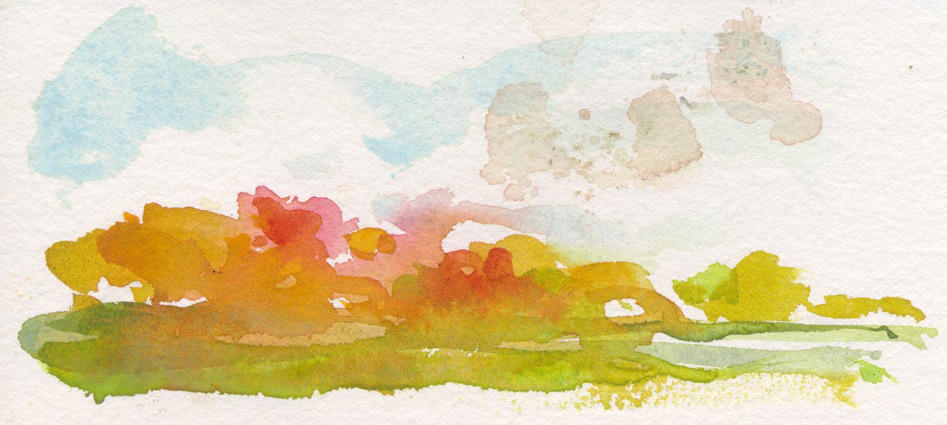 1905x855 Watercolor Weather Journal 1230pm East Polt Mt Chris Carter Artist - Watercolor Weather