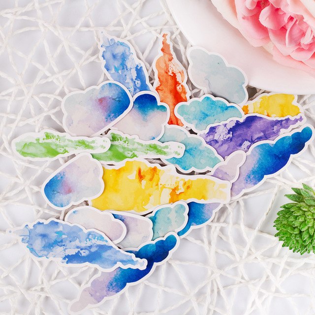 640x640 Orange Family Account Sticker Hand Account Diary Mobile Phone - Watercolor Weather