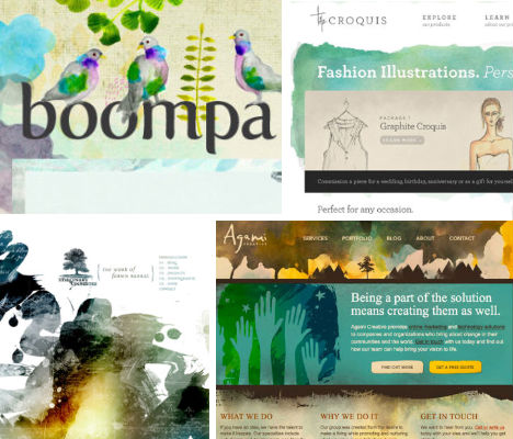468x400 Workflow 14 Artistic Examples Of Watercolor In Web Design Urbanist - Watercolor Web