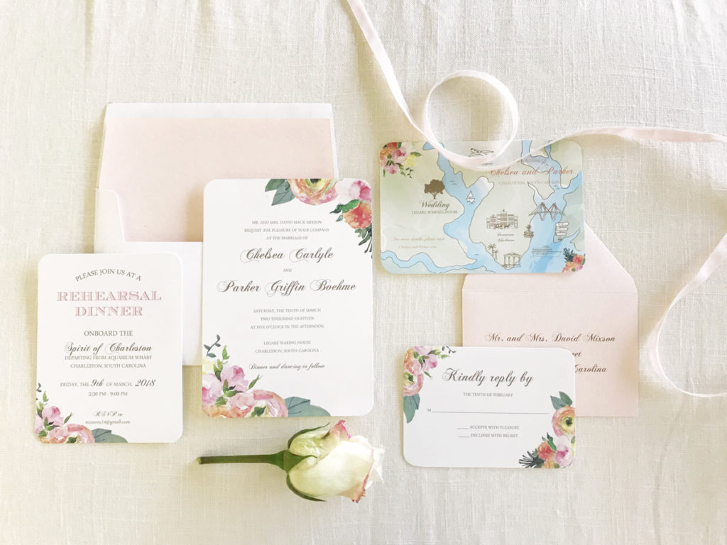 1024x768 Watercolor Flower Spring Wedding Invitation - Watercolor Web Design