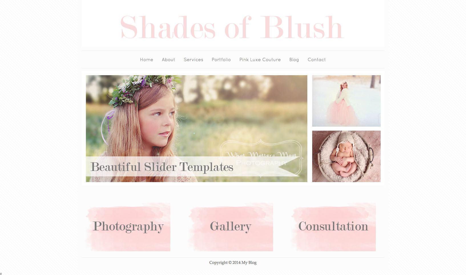 1633x962 Watercolor Wordpress Theme Blush Pink Website Template Shades Of - Watercolor Website