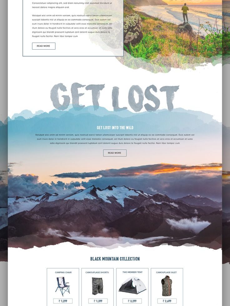 736x980 Web Design - Watercolor Website