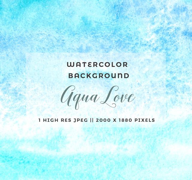 642x603 Abstract Watercolor Background Aqua Teal Blue Watercolour Etsy - Watercolor Website