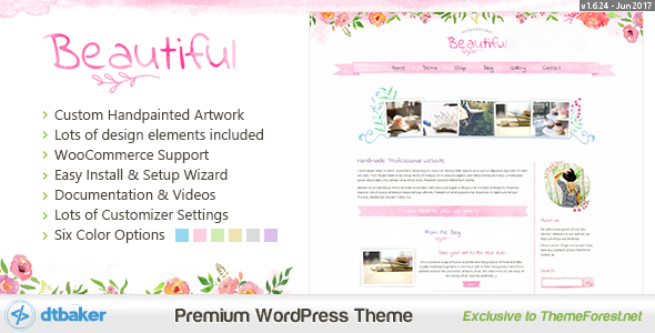 590x300 Beautiful Floral Watercolor - Watercolor Website Design