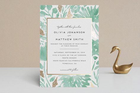 472x315 Watercolor Delight Foil Pressed Wedding Invitations By Petra Kern - Watercolor Wedding Card
