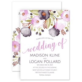 268x268 Watercolor Wedding Invitations Invitations By Dawn - Watercolor Wedding Card