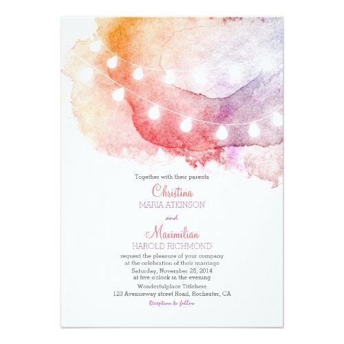 500x500 Watercolor Wedding Invitations Watercolor Wedding Invitations Also - Watercolor Wedding Card