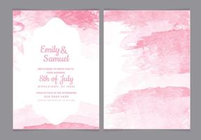286x200 Delicate Wedding Invitation Free Vector Art - Watercolor Wedding Card