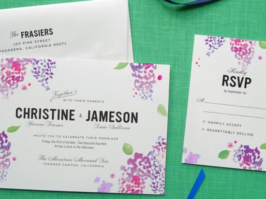 550x412 Design Your Perfect Wedding Invitations Watercolor ~ Creative - Watercolor Wedding Card