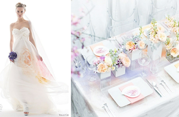 590x385 Watercolor Wedding Ideas - Watercolor Wedding Dress