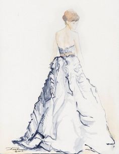 236x305 129 Best Wedding Dress Drawings Amp Paintings Images - Watercolor Wedding Dress Painting